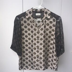 Dries Van Notten silk blouse size 36.